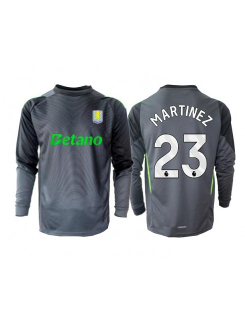 Muži Futbalové oblečenie Aston Villa Emiliano Martinez #23 Brankarsky 2025-26 Dlhy Rukáv - Domáci Muži Futbalové oblečenie Aston Villa Emiliano Martinez #23 Brankarsky 2025-26 Dlhy Rukáv - Domáci